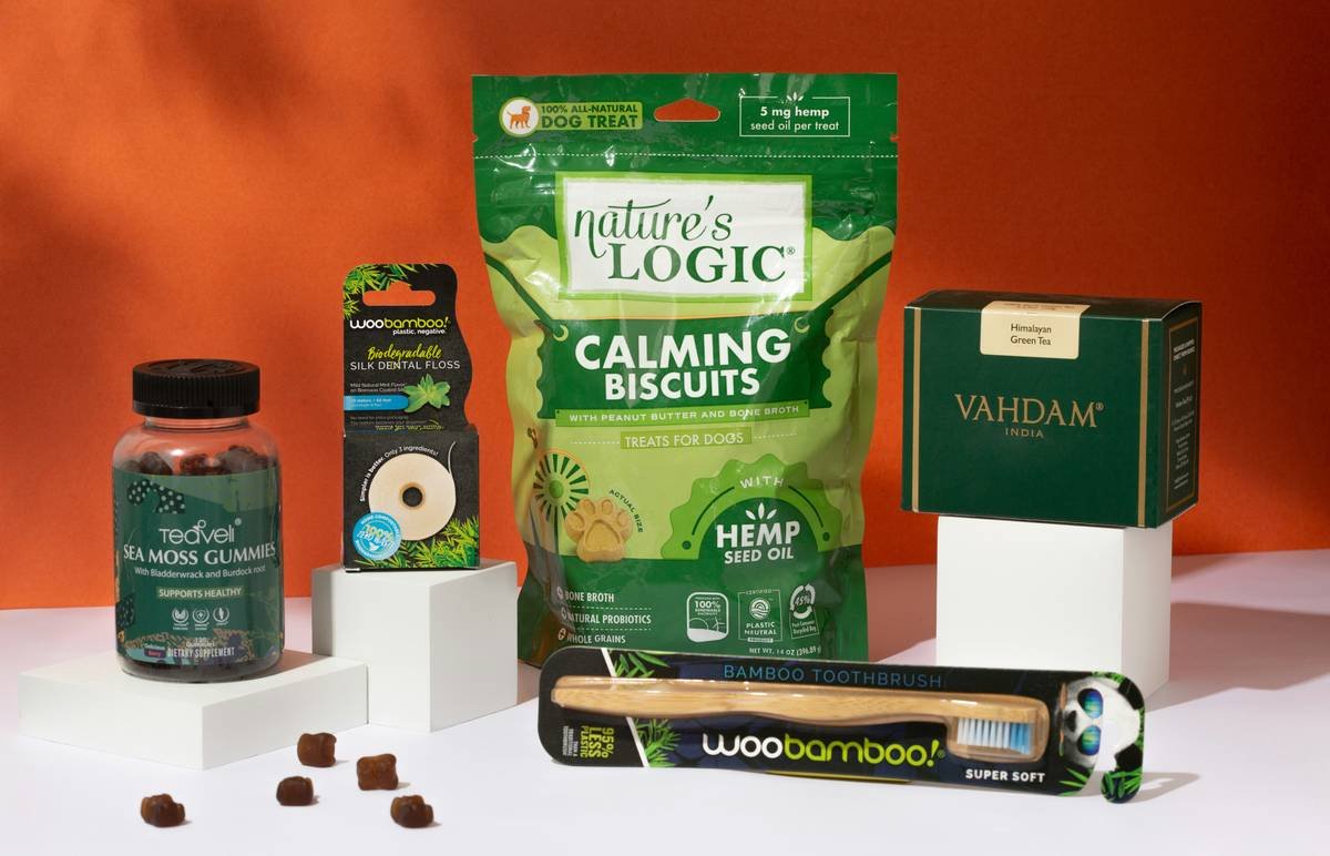 A daily wellness routine featuring red clover supplements